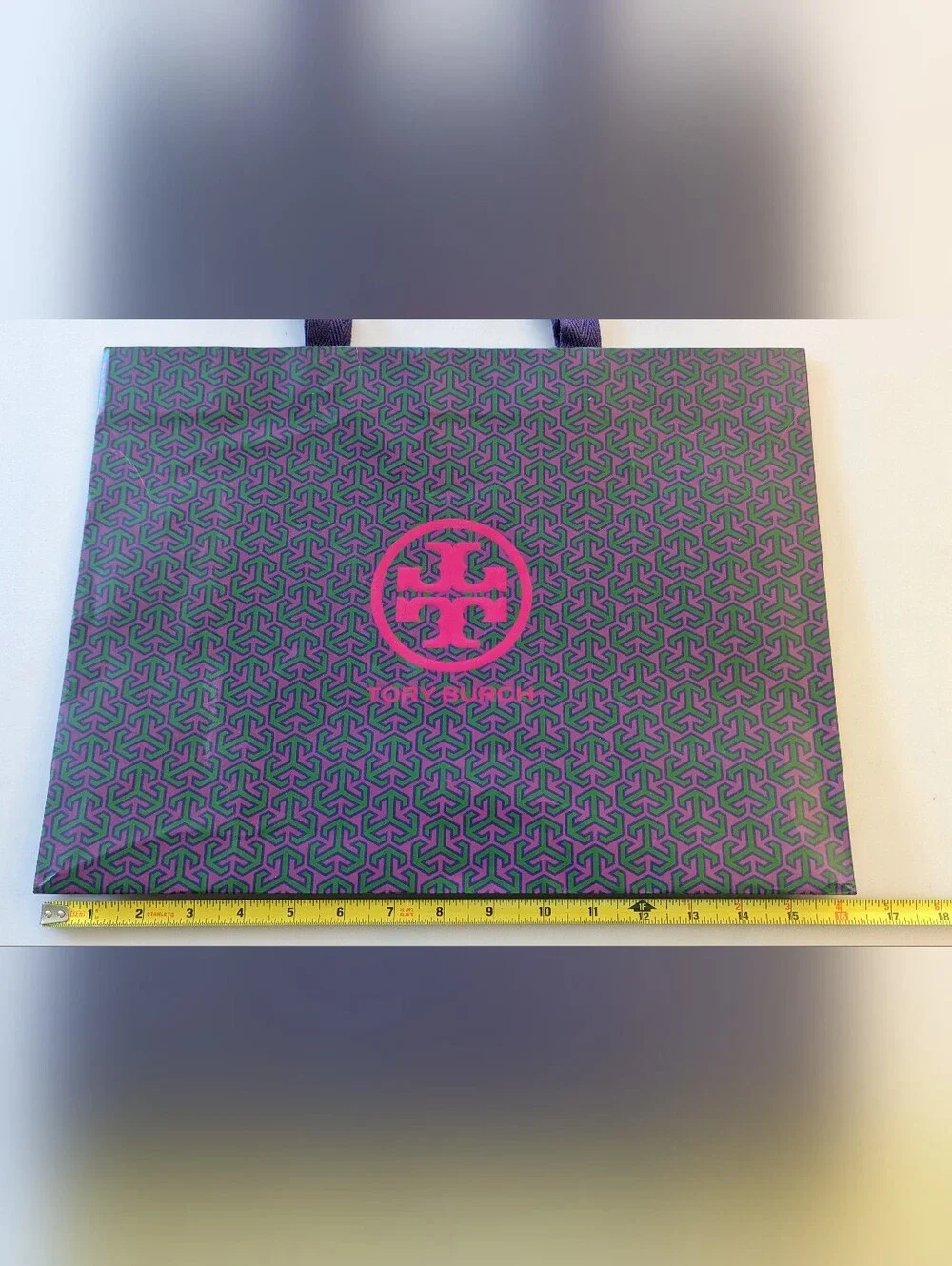 Authentic TORY BURCH Empty Paper Shopping Tote Bag With Handles L16